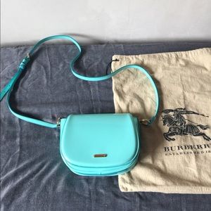 Rare Burberry Turquoise Prorsum Crossbody